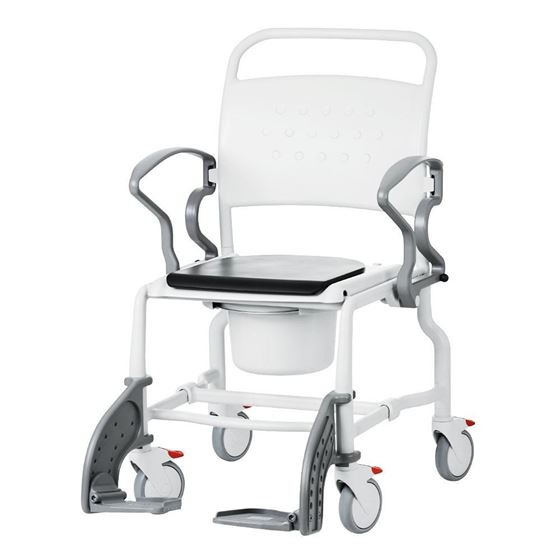 תמונה של כסא רחצה ושירותים רחב עם גלגלים תוצרת גרמניה