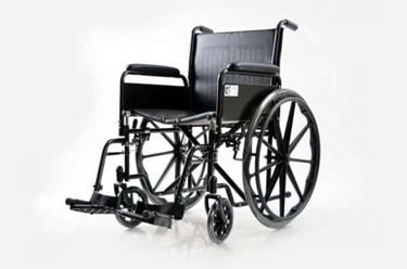 תמונה של כסא גלגלים סיעודי דגם בייסיק רוחב מושב 40