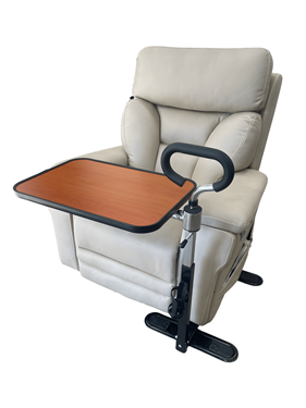 תמונה של שולחן למיטה וכסא גלגלים אחות אילמת